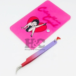 Wholesale Acrylic Lash Tiles Eyelash Extension <b>Tool</b> Butterfly <b>Square</b> Shape Custom Logo Sustainable Packaging Custom Tiles mink - Product Image 6