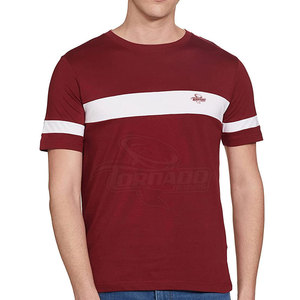 T-shirt en coton tricoté à col rond et manches courtes pour homme, respirant et à séchage rapide, vêtement décontracté - Product Image 4