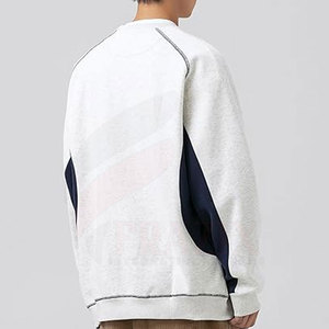 Sweat-shirts à col rond pour homme en coton 100% personnalisables, couleur unie, coupe ample, respirants, séchage rapide, logo personnalisé - Product Image 6