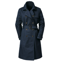 Veste coupe-vent en coton vintage pour homme, style long à simple boutonnage, coupe slim, décontractée, trench-coat, épaisseur standard