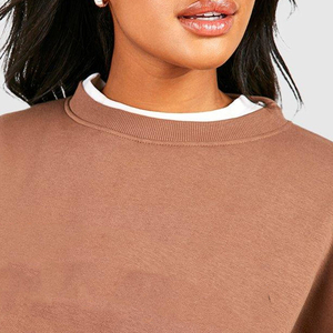 Sudaderas Casuales Extra Grandes para Mujer, de Felpa Gruesa, de Algodón Ecológico, Transpirables, de Color Sólido, Ajuste Cómodo - Product Image 6