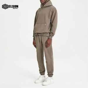 Nuevo precio Oversize Sportswears Gym Fitness 100% algodón Tech Fleece Training Chándales Hombres Conjunto de dos piezas - Product Image 1