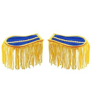 OEM High British Captain Gold Epaulette Appliques brodées Logo de taille personnalisée Epaulettes Epaulettes générales Epaulettes - Product Image 2