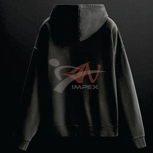 Sudadera Extra Grande de Algodón Grueso para Hombre, con Hombros Caídos, Fabricantes Personalizados, Tejido Inverso, Sudadera con Capucha de Doble Capa - Product Image 5