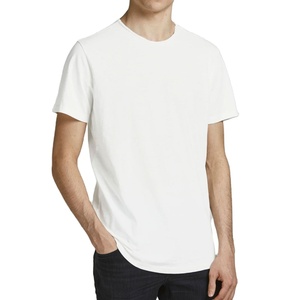 T-shirt graphique à col rond pour homme Maillot de corps uni à manches courtes avec t-shirt de marque privée - Product Image 1