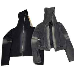 100% coton matériel hommes lavage à l'acide sweats à capuche entièrement personnalisés en différentes tailles broderie personnalisée Logo marque sweats à capuche pour hommes - Product Image 1