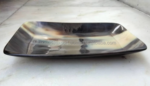 จานทรงเขาควายวัวเขาสัตว์ถาดเสิร์ฟสำหรับร้านอาหารบ้านงานฝีมือธรรมชาติตามสั่งโดย Falak World - Product Image 4