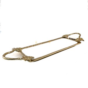 Nouveau plateau de service en aluminium de conception arabe pour des tables à manger grand pour servir des casse-croûte et le plateau ovale d'assiette de nourriture de restaurant de chocolat - Product Image 2