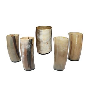 VIDRIO DE CUERNO DE BÚFALO DE ALTA CALIDAD VASO DE CERVEZA DE CUERNO NATURAL PULIDO BRILLANTE A MANO A TARIFA RAZONABLE - Product Image 2