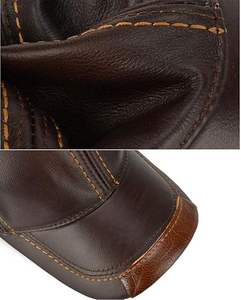 Casquette de baseball réglable en cuir de vachette véritable pour hommes pour l'automne hiver chapeau de sports de plein air confortable Service OEM de haute qualité - Product Image 5