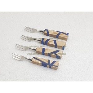 Cubiertos desechables de alta resistencia, juegos de cubiertos, cucharas de acero inoxidable y resina, tenedores y cuchillos, cubiertos, herramientas de cocina - Product Image 6