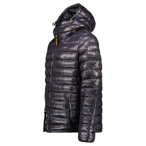 Chaqueta acolchada con cremallera acolchada de primera calidad para hombre, capucha Ajustable, chaqueta de abrigo cálida transpirable ligera con logotipo personalizado - Product Image 3