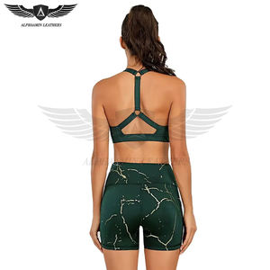 Pantalones cortos deportivos para mujer, cintura alta, tela elástica, ligeros, pantalones deportivos activos para gimnasio, correr y entrenar - Product Image 5