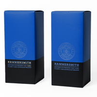 Emballage de boîte de produit de beauté de luxe et de vin avec logo personnalisé éponge de revêtement pour petites entreprises manipulation de l'impression par stratification mate