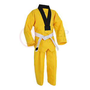 ชุดยูนิฟอร์มยูโดผ้าฝ้าย,เครื่องแบบ Bjj เครื่องแบบสีเหลือง - Product Image 2