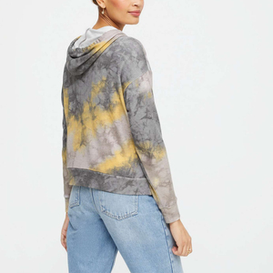 Material de calidad superior hecho Tie & Dye Hoodie para mujeres Nueva llegada personalizado hecho Tie Dye Hoodies para mujeres - Product Image 2