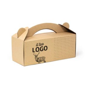 Caja de Cartón Reciclado Personalizada con Asa, 25x10x10 cm, Laminación Brillante - Product Image 4