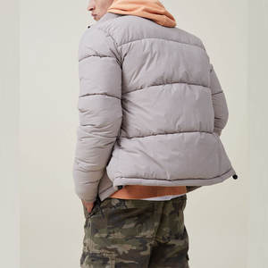 Pakistan Manufacturer High Quality Canvas Customizable Front Logo <b>Men</b> Puffer <b>Jacket</b> Plus Size Fashionable Custom Team - Product Image 2