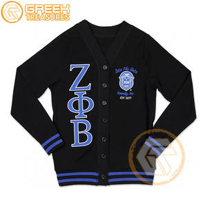 Hecho en cárdigan de alta calidad para mujer, cárdigan ligero personalizado Zeta Phi Beta para mujer, ropa de hermandad - Product Image 3