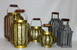 Antiguo hierro latón hecho a mano Mesa vela Pilar soporte elegante boda Pascua linterna decorativa para Navidad Matki - Product Image 2