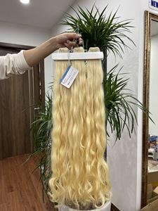 Couleur de cheveux de trame ondulée de luxe 613 100% cheveux humains vietnamiens de haute qualité - Product Image 5