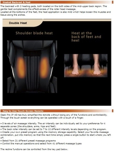 Fauteuil de massage inclinable pour tout le corps, fauteuil de massage Shiatsu à gravité zéro avec chauffage, coussin amovible à gravité zéro, intelligent - Product Image 6