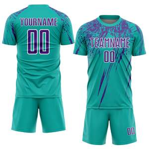 Wholesale 100% Polyester Soccer Uniform with Sublimation Designs France Soccer Jerseys Set Football Uniform Wear - Product Image 1