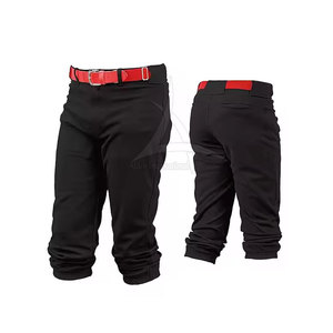 Pantalons de baseball respirants personnalisables pour hommes - 100% polyester, couleurs et logo personnalisés, uniforme de baseball d'équipe, service OEM - Product Image 2