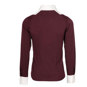 Camisas de manga corta para montar a caballo Diseño OEM Ropa deportiva para montar a caballo Capa base Mostrar camisas Ropa ecuestre Mostrar camisas - Product Image 2