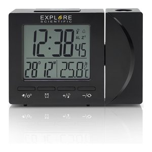 Réveil numérique scientifique Explore avec rétroéclairage et projection, 2 alarmes, radio-réveil de bureau - Product Image 1