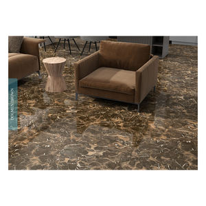 Azulejo de suelo de porcelana de estilo moderno brillante de 600*600mm más vendido para el hogar 5mm de espesor para uso interior - Product Image 4