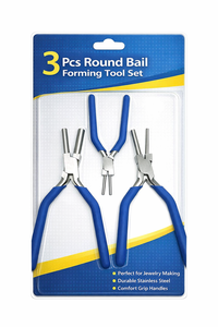 Pince à bijoux en acier inoxydable de haute qualité, ensemble d'outils de formage de bélière ronde pour l'enroulement de fil et le façonnage de métal - Product Image 5