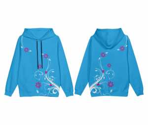 Qualité supérieure automne et hiver femmes pull à capuche surdimensionné Logo personnalisé coupe à capuche tricot tissu cravate-teinture impression - Product Image 2