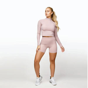 Prueba de Quat & ickicable 78% ylon 22% lalastane ooooty UT iigh ISE it omen's 5 Inch Pink ereringue ycling Horts - Product Image 3