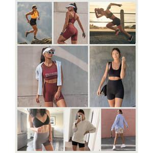 Pantalones cortos de motociclista Mujer con bolsillos Cintura alta Entrenamiento Poliéster Spandex Control de barriga Gimnasio Correr Pantalones cortos de yoga - Product Image 6