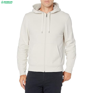 Vente en gros de sweats à capuche unisexes à manches longues en molleton technique French Terry avec fermeture éclair, logo personnalisé, hiver, 100% coton, avec fermeture éclair vierge et séchage rapide - Product Image 5