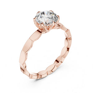 Anillo Solitario de Diamante Cultivado en Laboratorio de 1 Quilate, Corte Redondo, Oro Blanco de 14K, Certificado IGI, para Uso Diario de Mujeres |   Diamante Cultivado Nuevo - Product Image 6