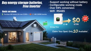 15 kWh เครื่องกำเนิดพลังงานแสงอาทิตย์แบบไฮบริด48V 5 30 Lifepo4s 10Kwh แบตเตอรี่ลิเธียมไอออน - Product Image 2