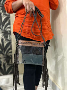 ใหม่ตะวันตกมือเครื่องมือแกะสลักหนังใสกระเป๋าสตางค์สไตล์หลายใช้กระเป๋าหนังสําหรับผู้หญิงหลายใช้ - Product Image 2