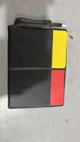 Vente en gros de cahiers de haute qualité carte rouge jaune porte-cartes d'avertissement équipement d'entraînement de football de sport porte-monnaie d'arbitre de football