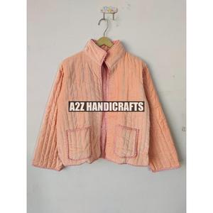 แจ็กเก็ตผ้ากำมะหยี่กลับด้านได้แจ็กเก็ตผ้านวมเสื้อแจ็กเก็ตชุดปาร์ตี้เปิดหน้าลายทางของขวัญสำหรับเธอ - Product Image 1