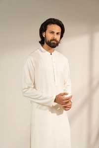 Shalwar Kameez pakistanais de haute qualité pour hommes, dernier design, vêtements islamiques musulmans, respirant, lavable, haut long avec poches latérales, taille plus - Product Image 3