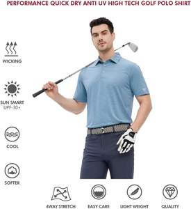 Polos informales de alta calidad OEM a precio de fábrica para hombre, Polo bordado transpirable de secado rápido a granel para Polo personalizado - Product Image 5