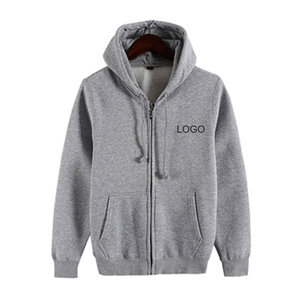 Sudadera con Capucha de Alta Calidad para Hombre, con Estampado Puff, Gruesa, con Cierre, Hombros Caídos, con Pedrería - Product Image 2