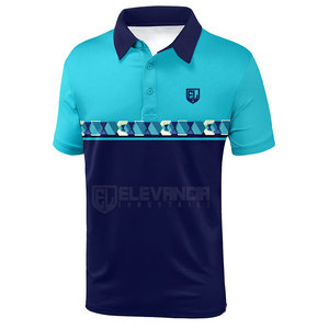 Vente en gros T-shirts Polo de golf OEM logo personnalisé T-shirts Polo de golf en coton à manches courtes pour hommes - Product Image 2