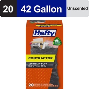 ถุงขยะขนาดใหญ่พิเศษ Hefty Steelsak สีเทา ไม่มีกลิ่น 39 แกลลอน บรรจุ 30 ใบ - Product Image 3