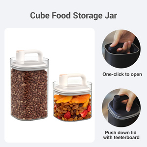 Recipientes de Almacenamiento de Alimentos Herméticos de Vidrio de Borosilicato al Vacío Cubi de Alta Calidad al por Mayor, Tapas con Clip, Diseño Moderno para Regalos - Product Image 2