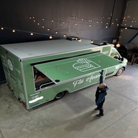 Camion alimentaire électrique rétro de concession de kiosque mobile de crème glacée de camion de nourriture de hot-dog de taco de pizza entièrement équipé