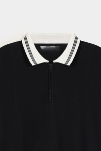 Camiseta Polo para Hombre, Diseño Más Reciente de 2025, Bloques de Color Personalizados, Media Cremallera, Cómoda, Precio al por Mayor - Product Image 6