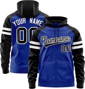 เสื้อฮู้ดซิปแบบกำหนดเองสำหรับทีมกีฬาพร้อมชื่อหมายเลขและโลโก้ส่วนตัวสวมใส่สบายและมีสไตล์ - Product Image 1